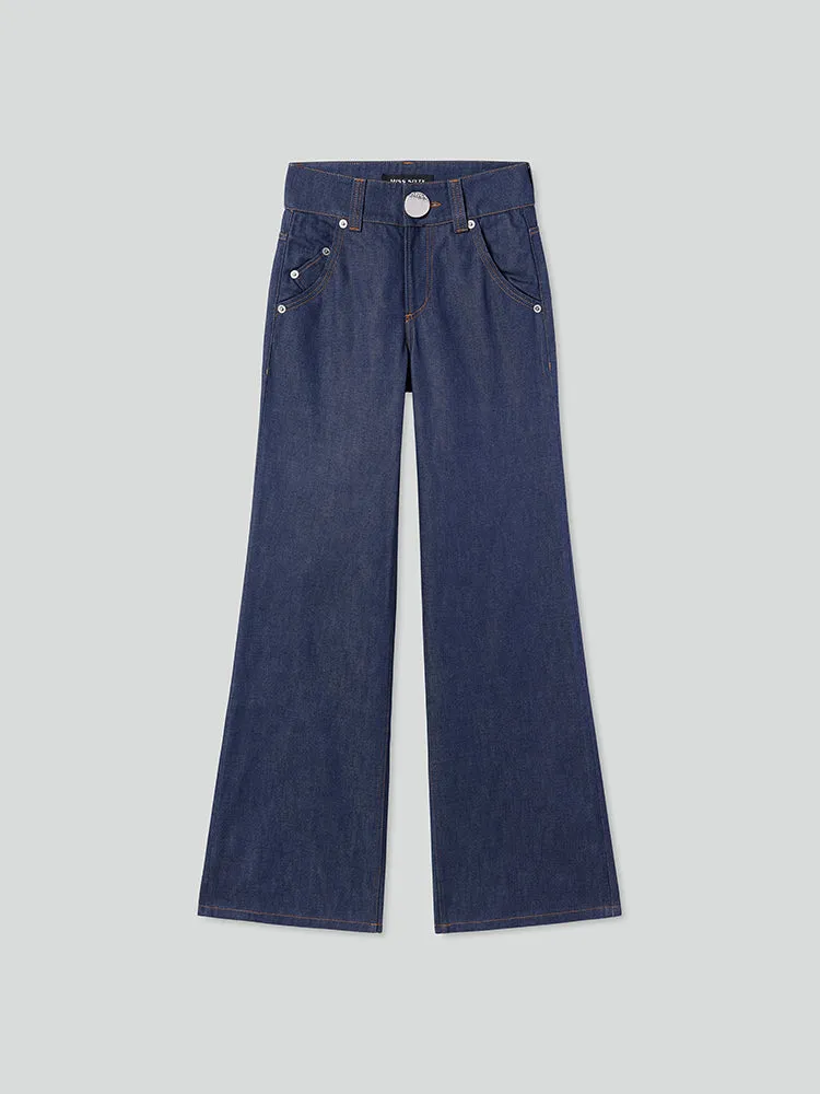 Low Rise Flared Jeans