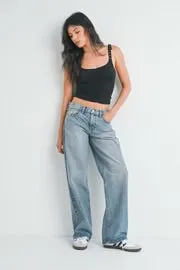 Low Rise Slouch Jean- Vintage Light