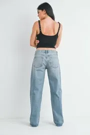 Low Rise Slouch Jean- Vintage Light