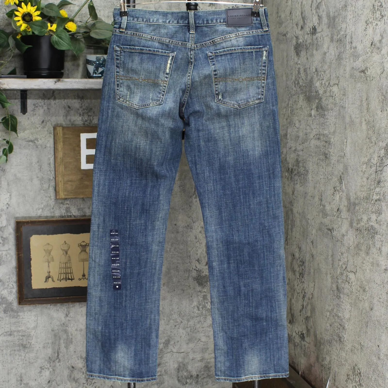 Lucky Brand Men's 181 Relaxed Straight Fit Stretch Jeans Wilder Ranch Blue 31X32