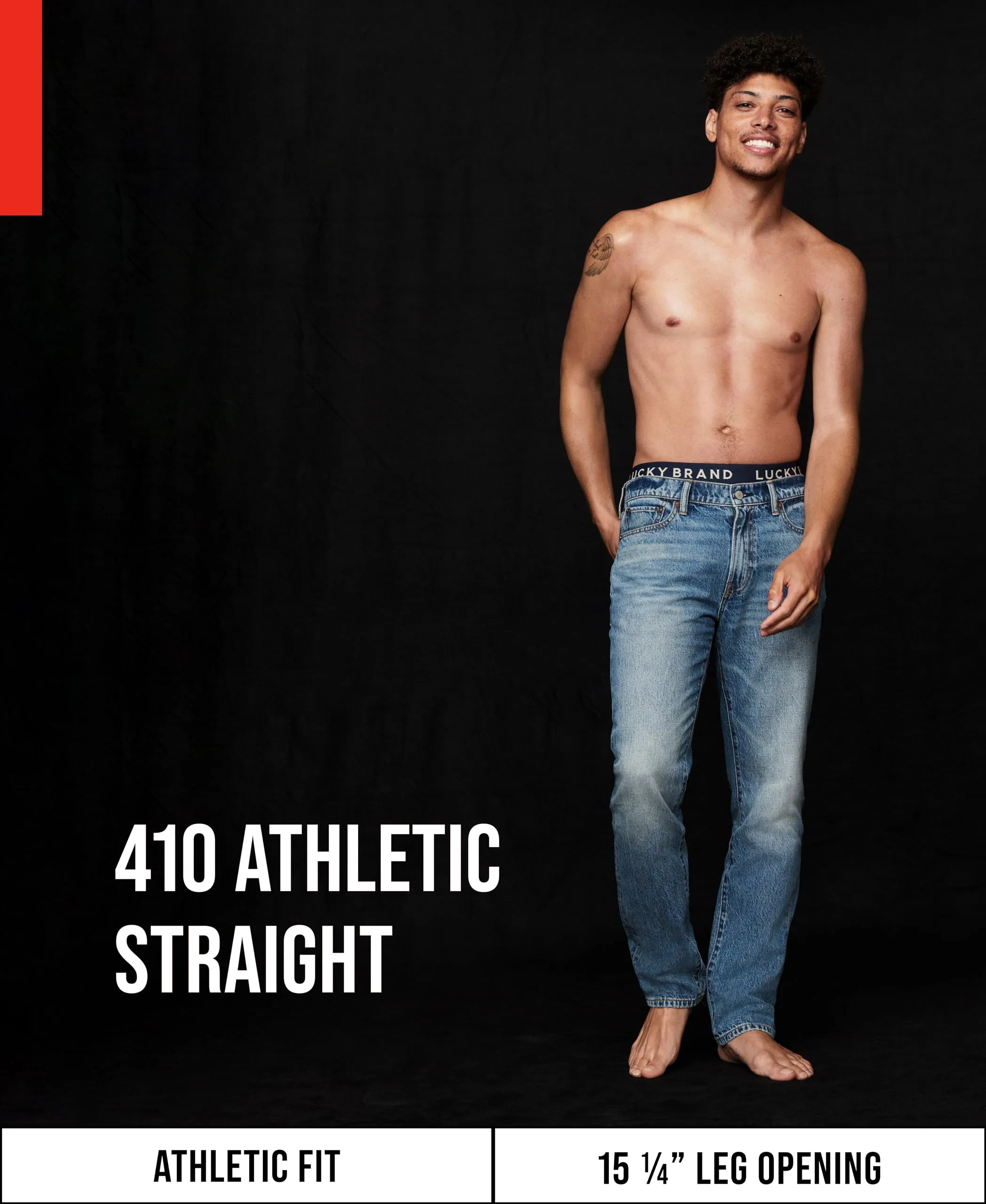 Lucky Brand Men's 410 Athletic Fit Jean, Arched Rock, 38Wx34L
