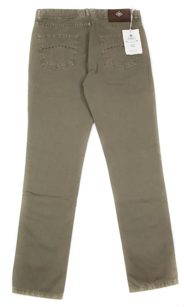 Luigi Borrelli Olive Green Pants - 33 US / 49 EU