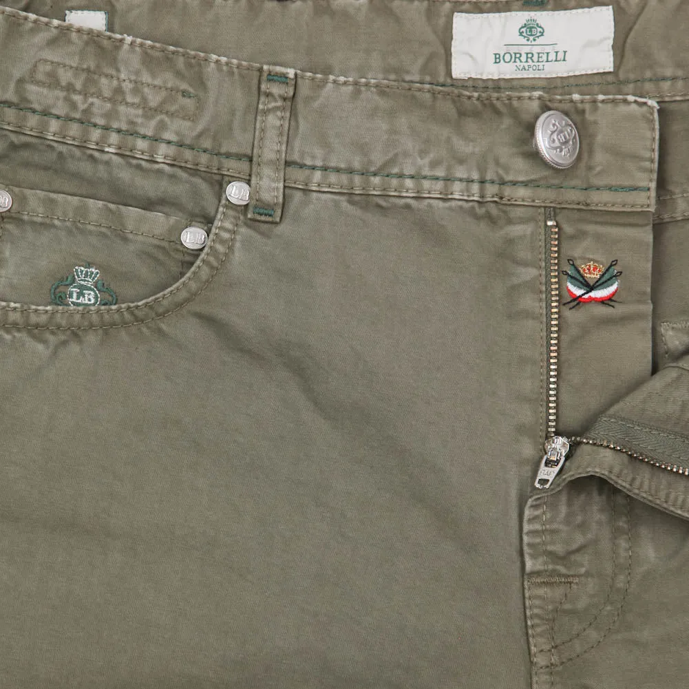 Luigi Borrelli Olive Green Pants - 33 US / 49 EU