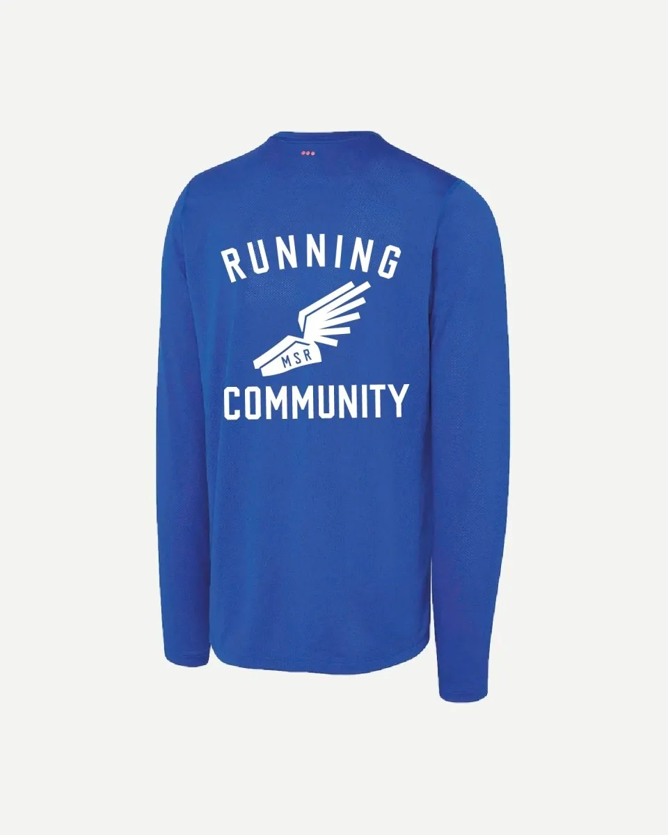 M Stopwatch Long Sleeve - Blue Raz