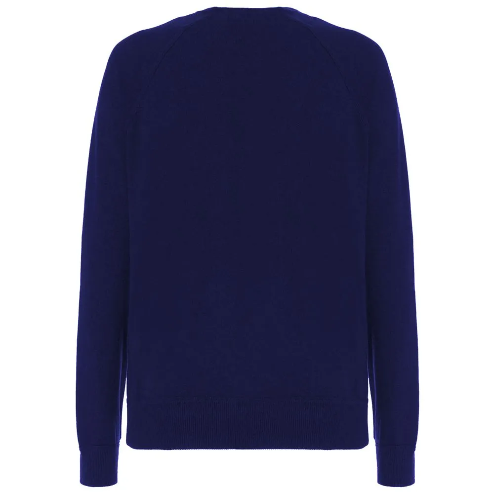Malo Blue Wool Men Sweater