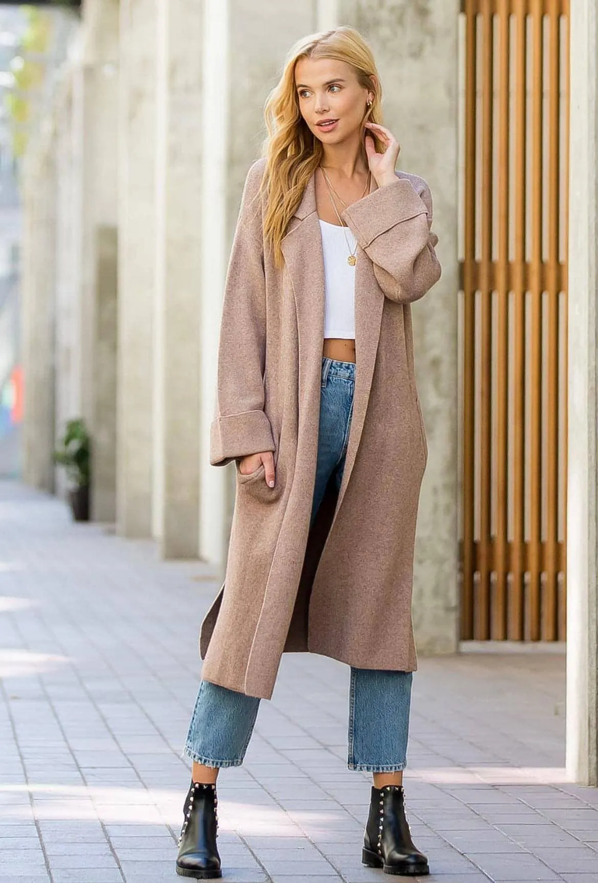 Manhattan knit trench