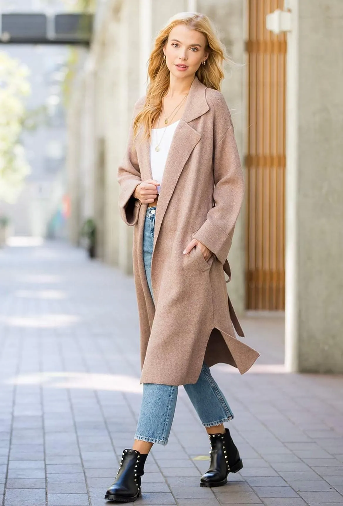 Manhattan knit trench