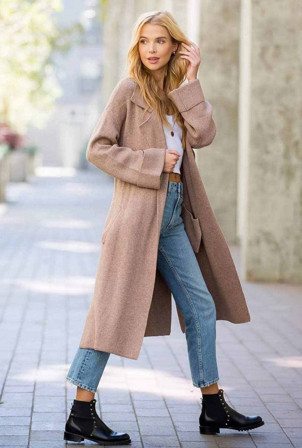 Manhattan knit trench