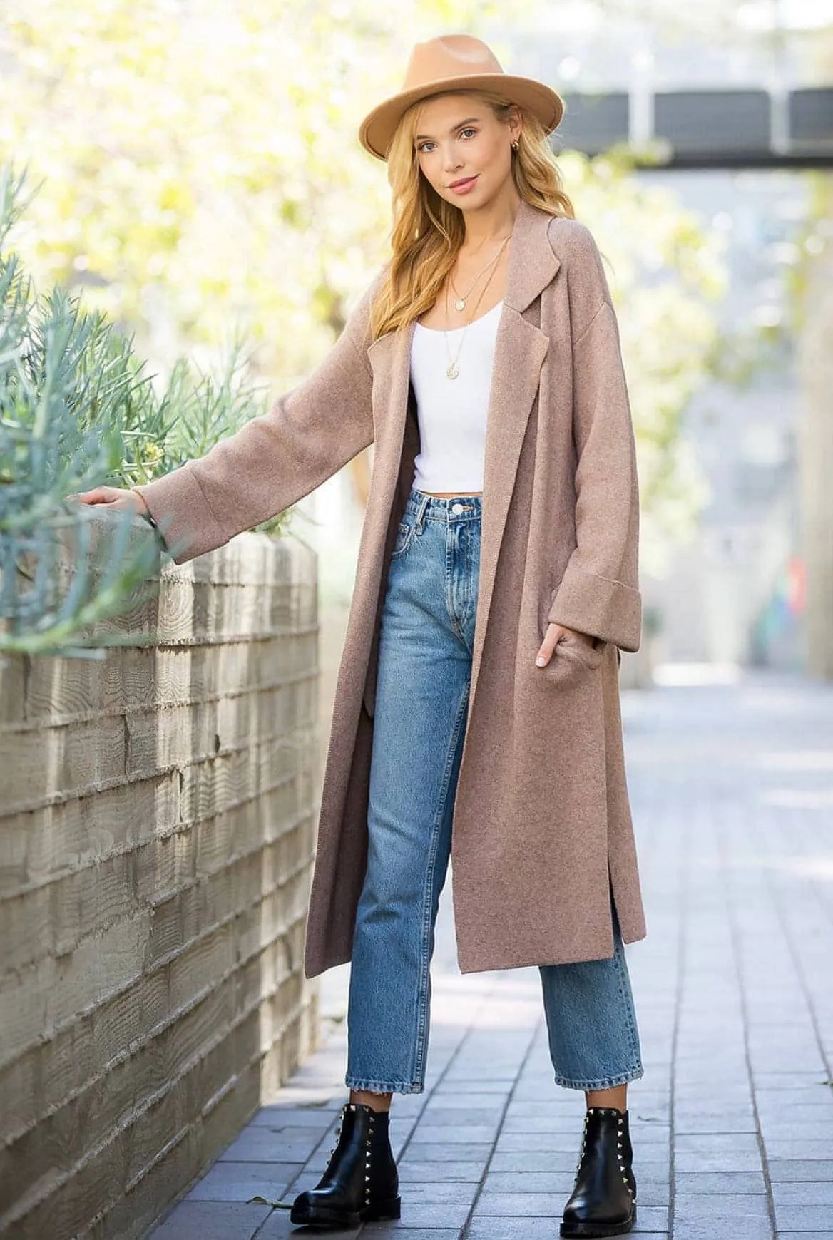 Manhattan knit trench