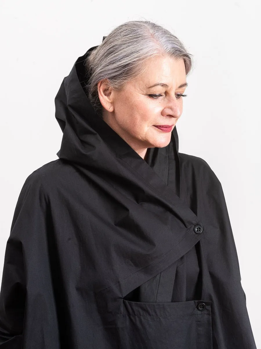 mantella dixon sontera rain coat - black