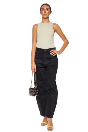 Marbel Mid Rise Barrel Jean