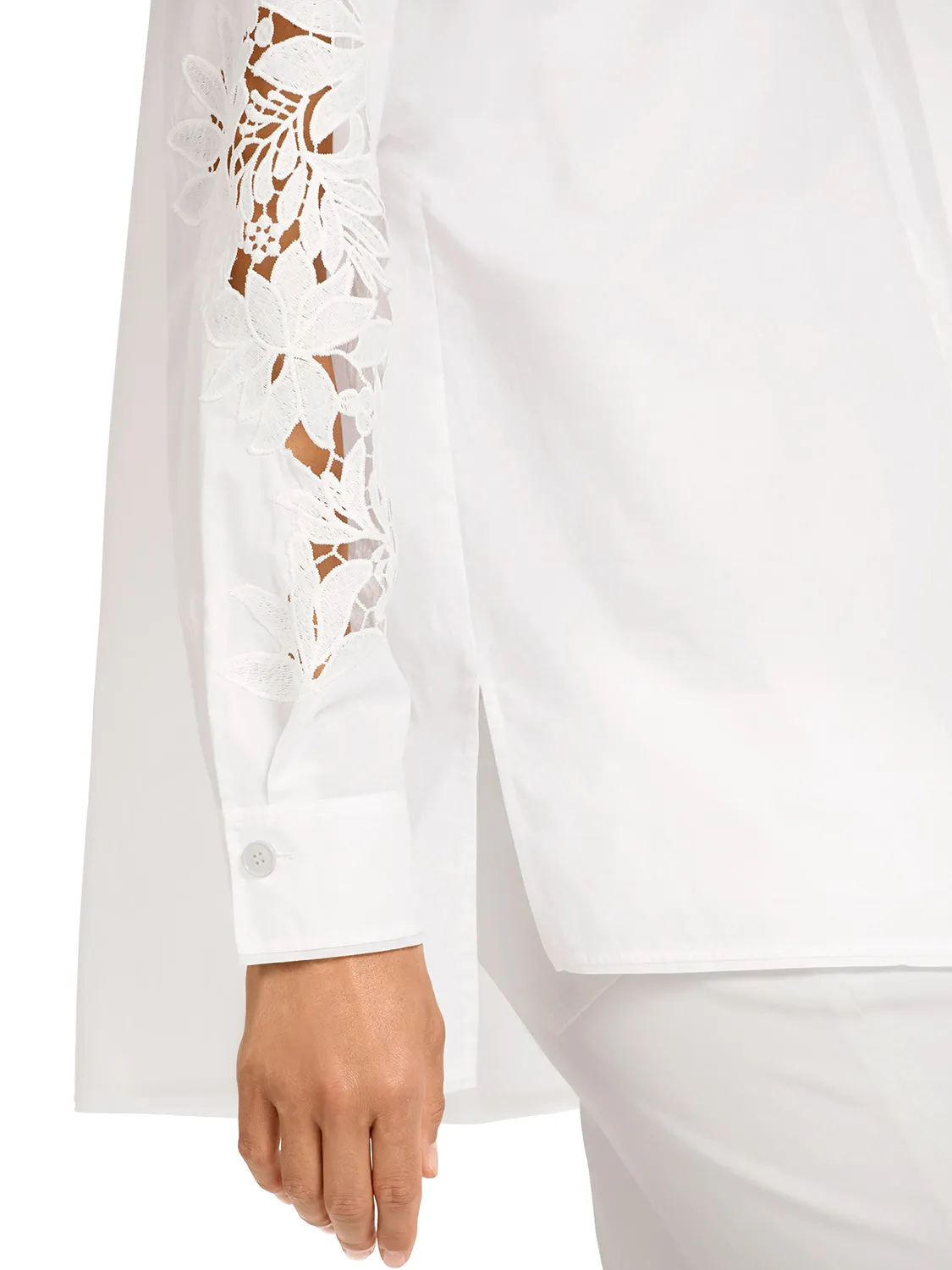 MarcCain Blouse with Broderie Anglaise UC5142W61