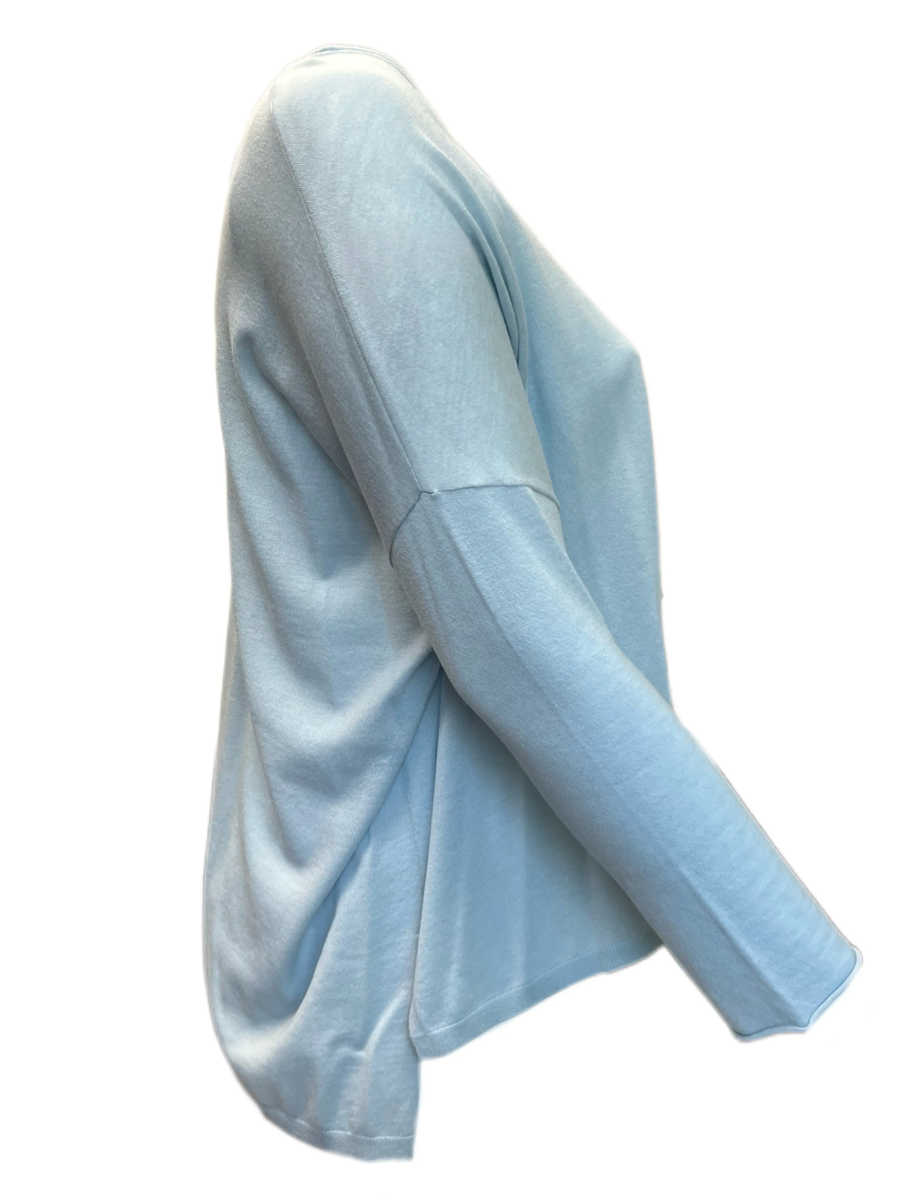MARINA RINALDI Women's Abbrivio Hi-Low Sweater $535 NWT