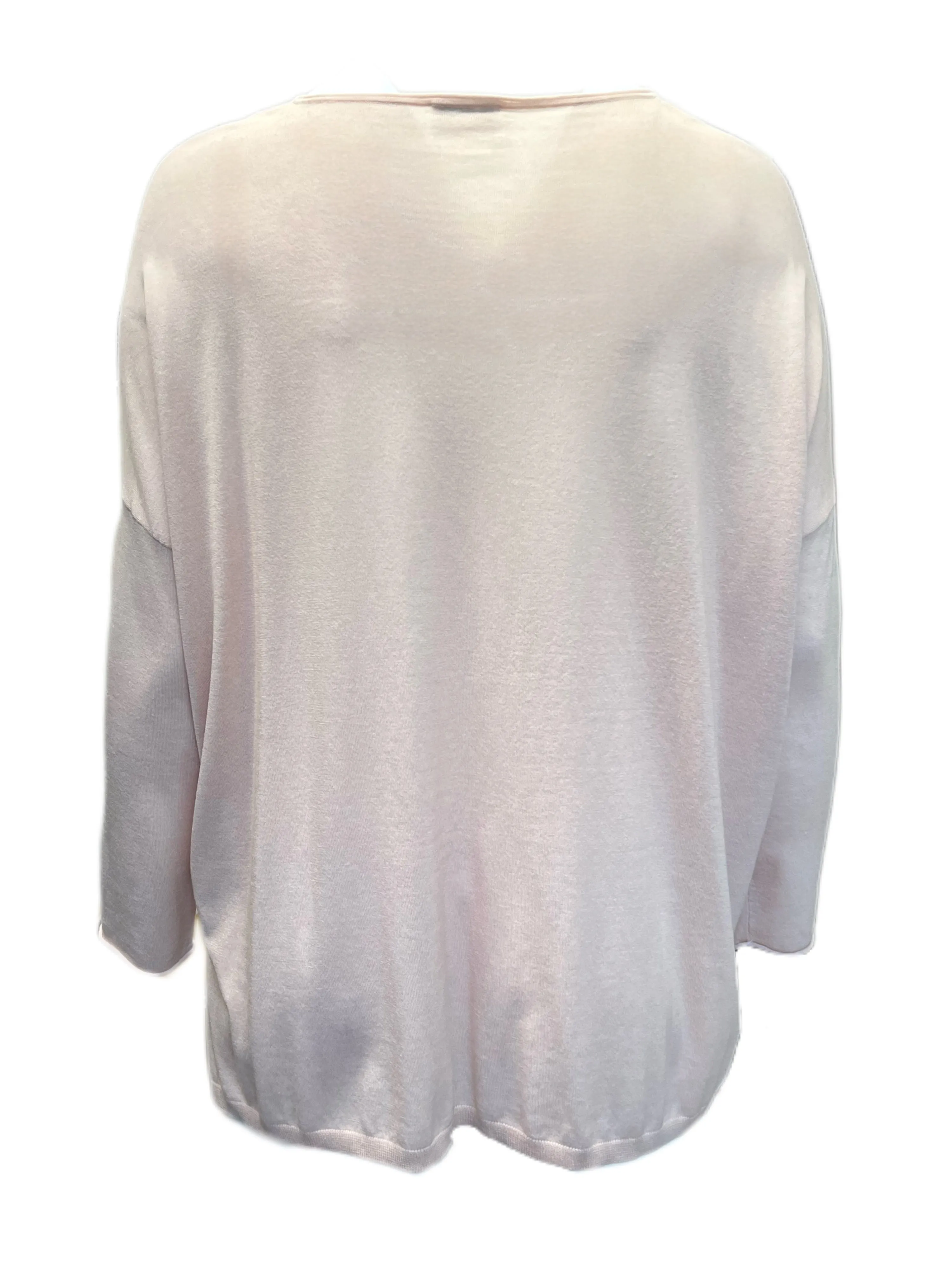 MARINA RINALDI Women's Abbrivio Hi-Low Sweater $535 NWT