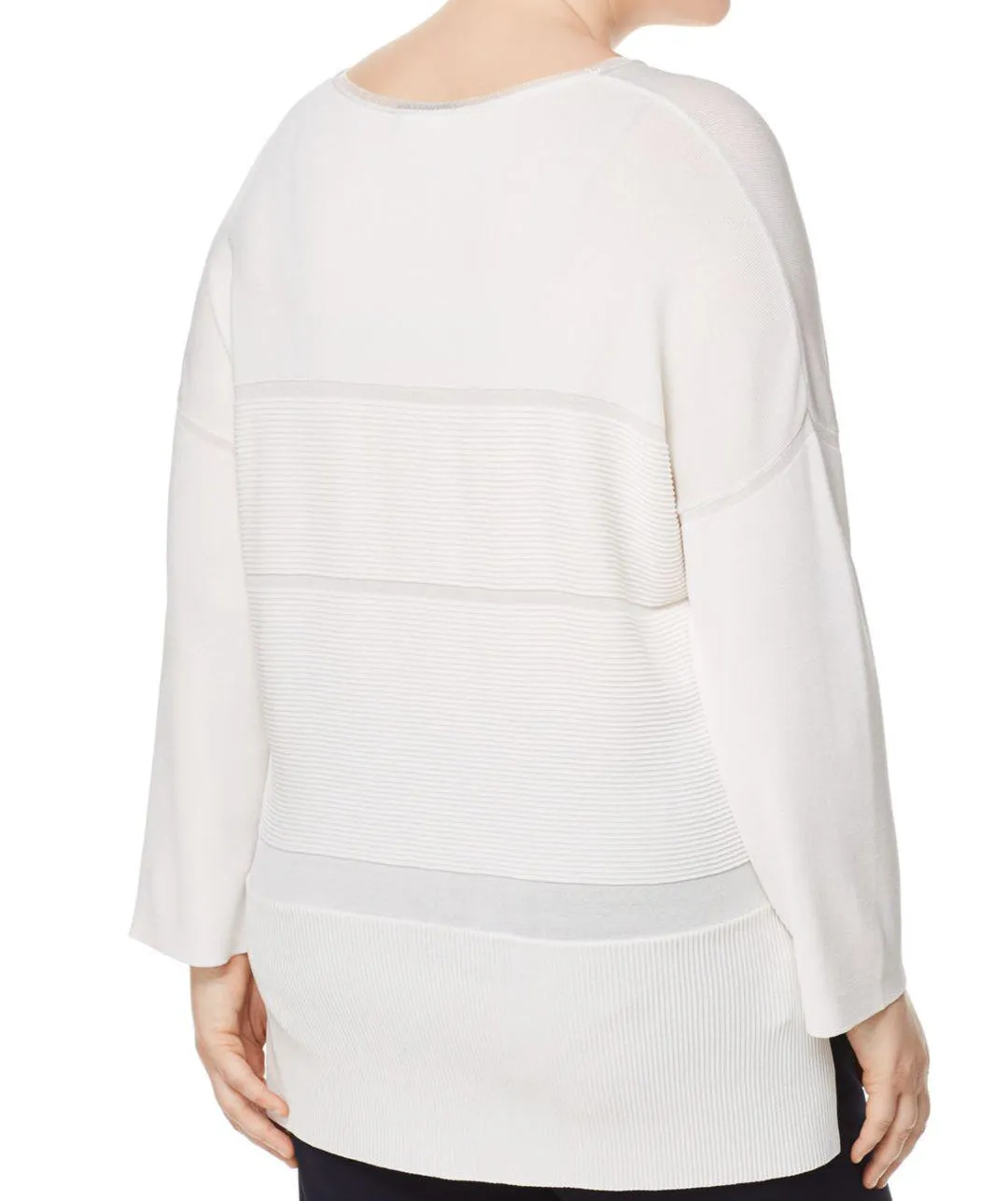 MARINA RINALDI Women's Ala Rib Knit Sweater $375 NWT