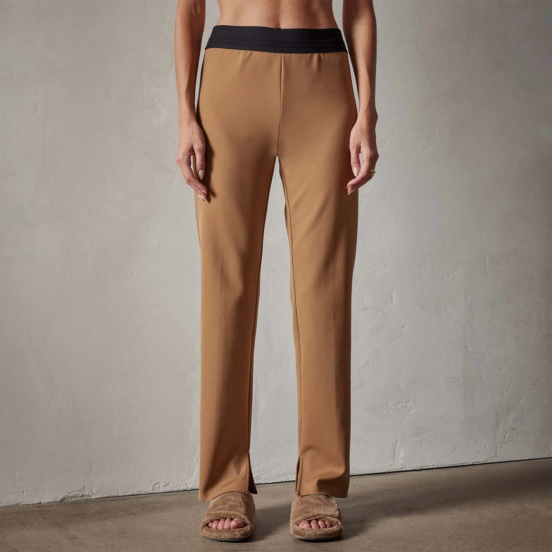 Matte Scuba Slim Fit Pant - Copper