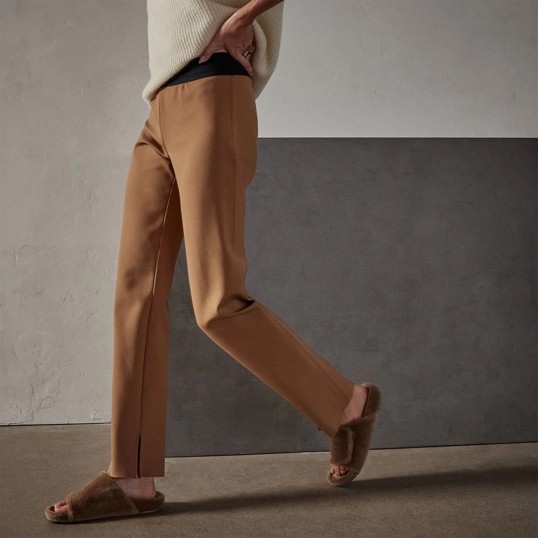 Matte Scuba Slim Fit Pant - Copper