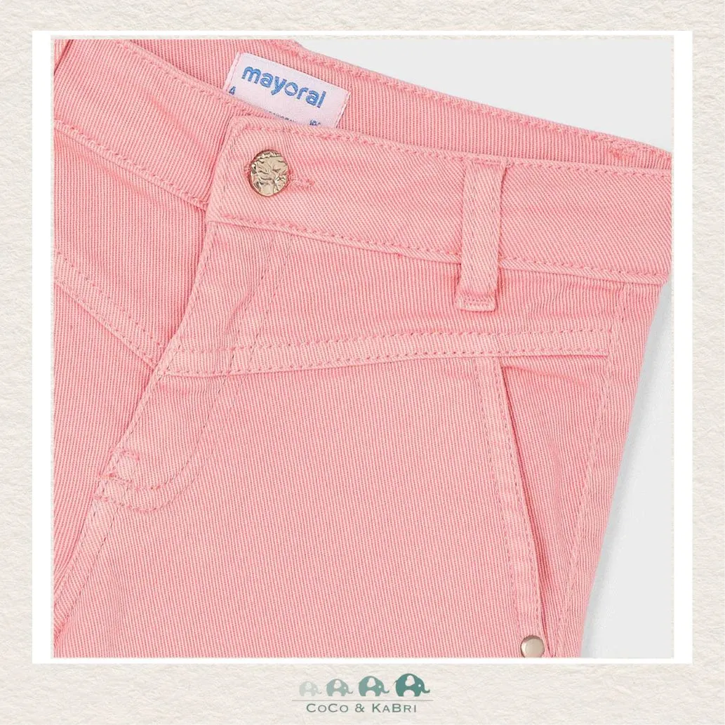 Mayoral Girls' Wide Leg Twill Pants