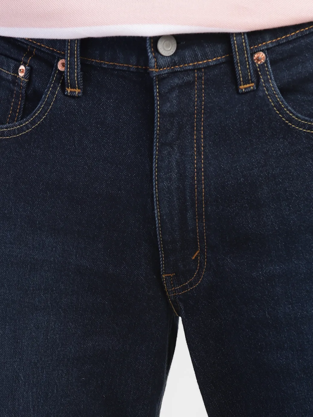 Men's 550 Blue Relaxed Fit Mid Rise Jeans