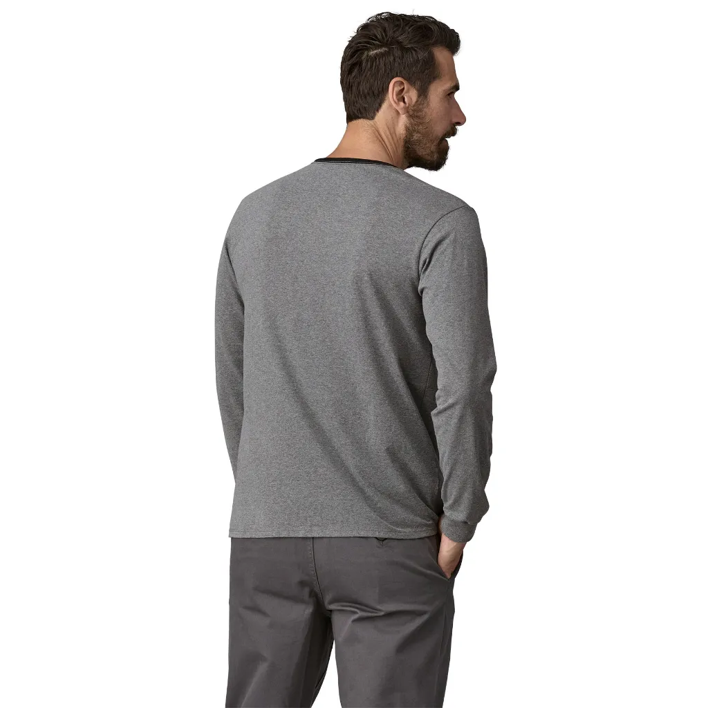 Men's L/S Shop Sticker Pocket Responsibili-Tee