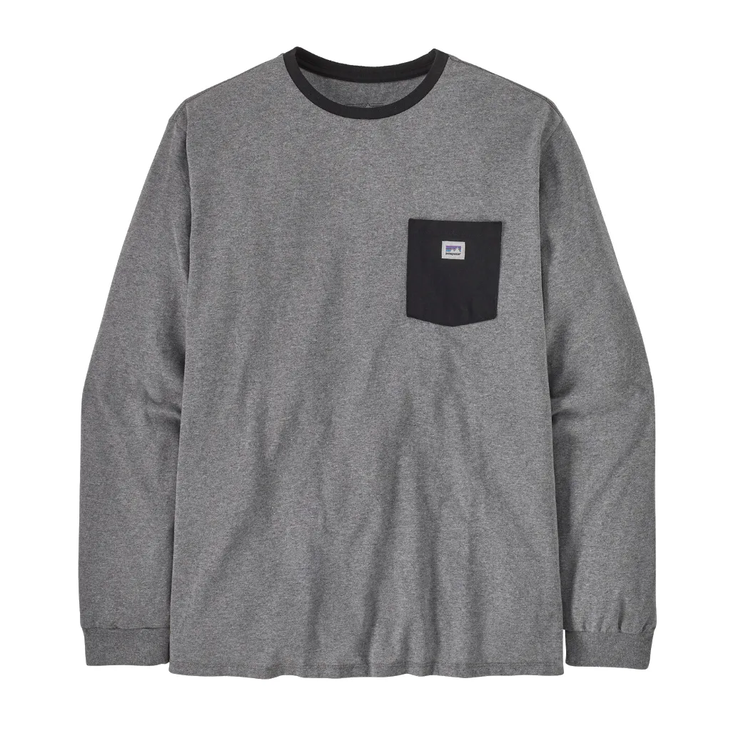 Men's L/S Shop Sticker Pocket Responsibili-Tee