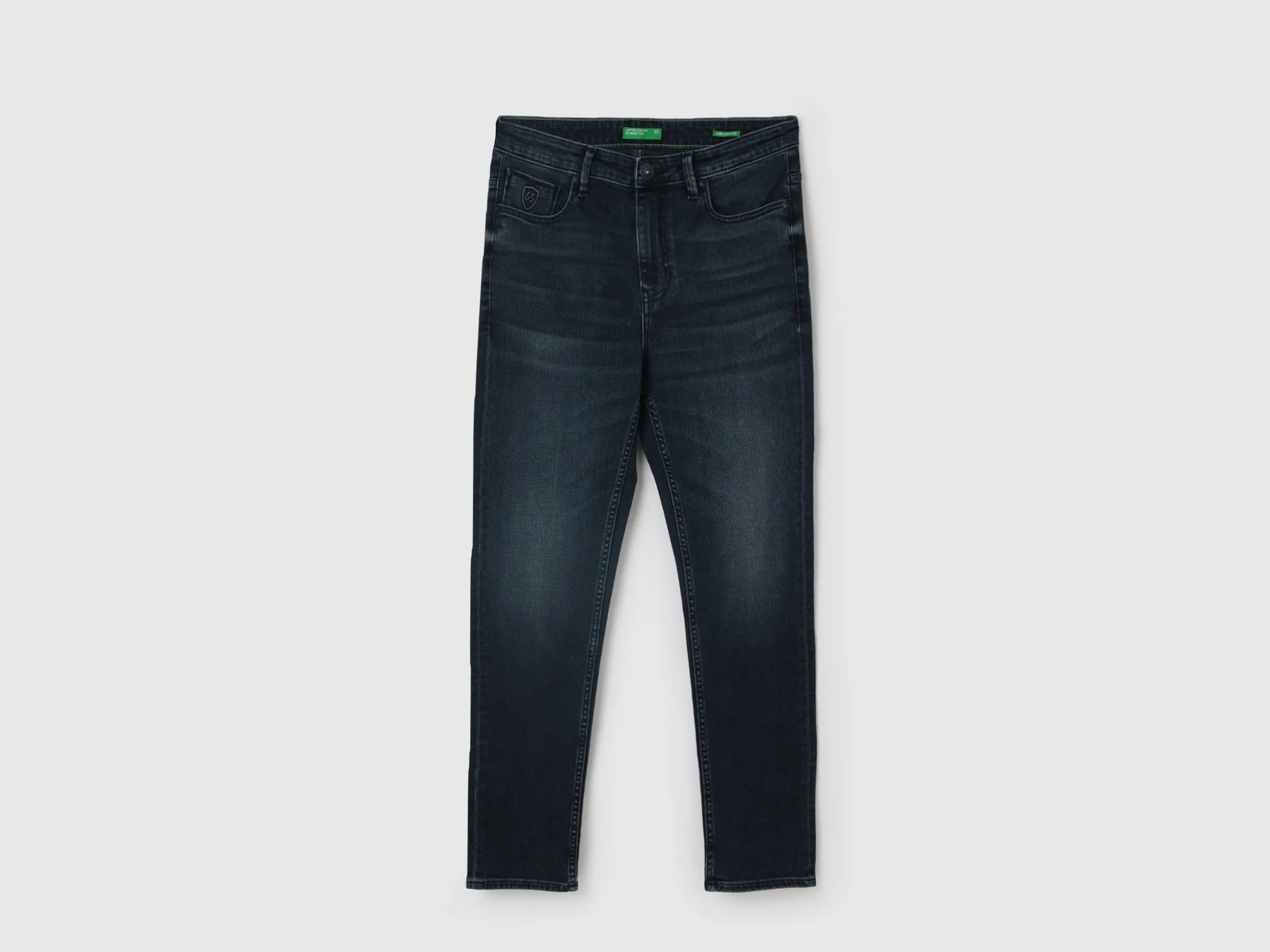 Men's Solid Low Crotch Jeans