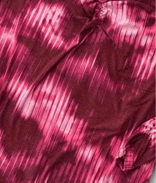 Mia - Fuchsia Vertical Streak Wash