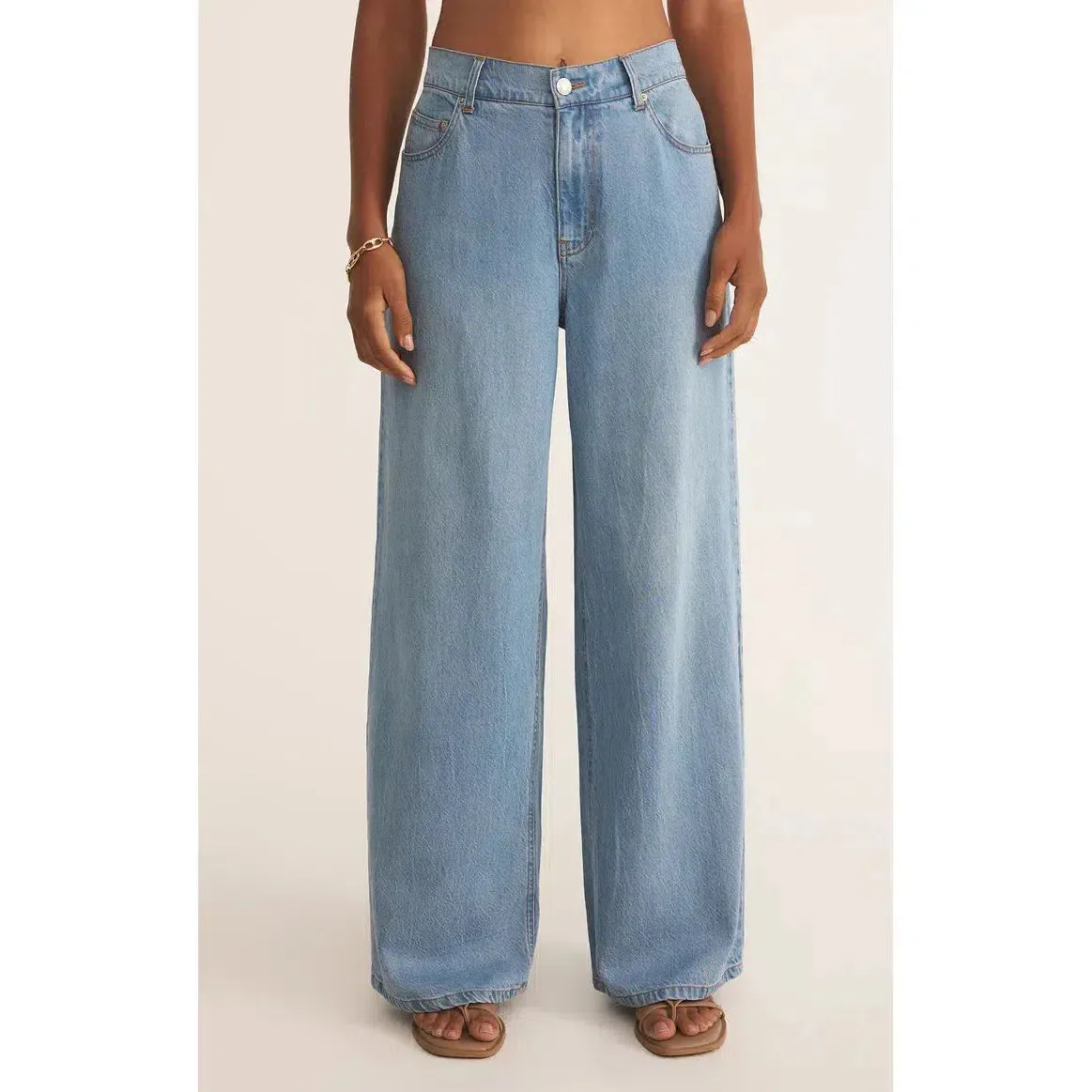 MIA LOOSE WIDE LEG DENIM PANT