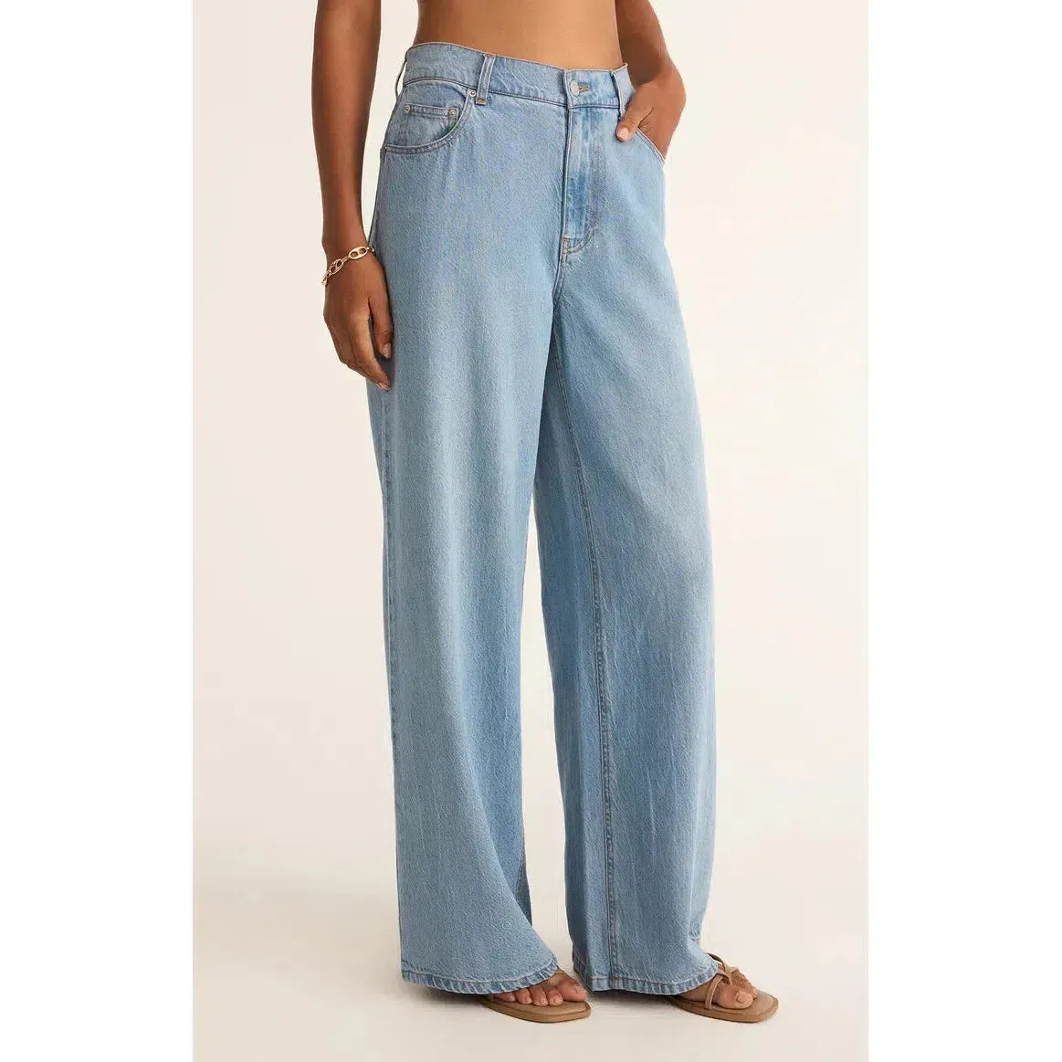 MIA LOOSE WIDE LEG DENIM PANT
