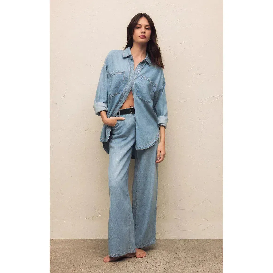 MIA LOOSE WIDE LEG DENIM PANT