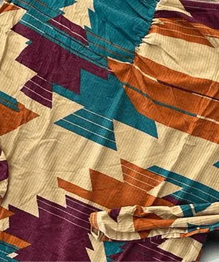 Mia - Tan Teal Multi Aztec