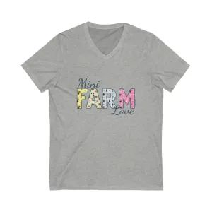 Mini Farm Love V-Neck T-Shirt by Katie Van Slyke™