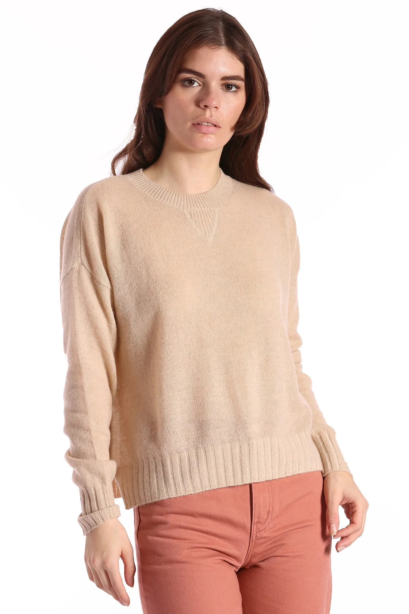 Minnie Rose Cashmere Sport Crew Sweater