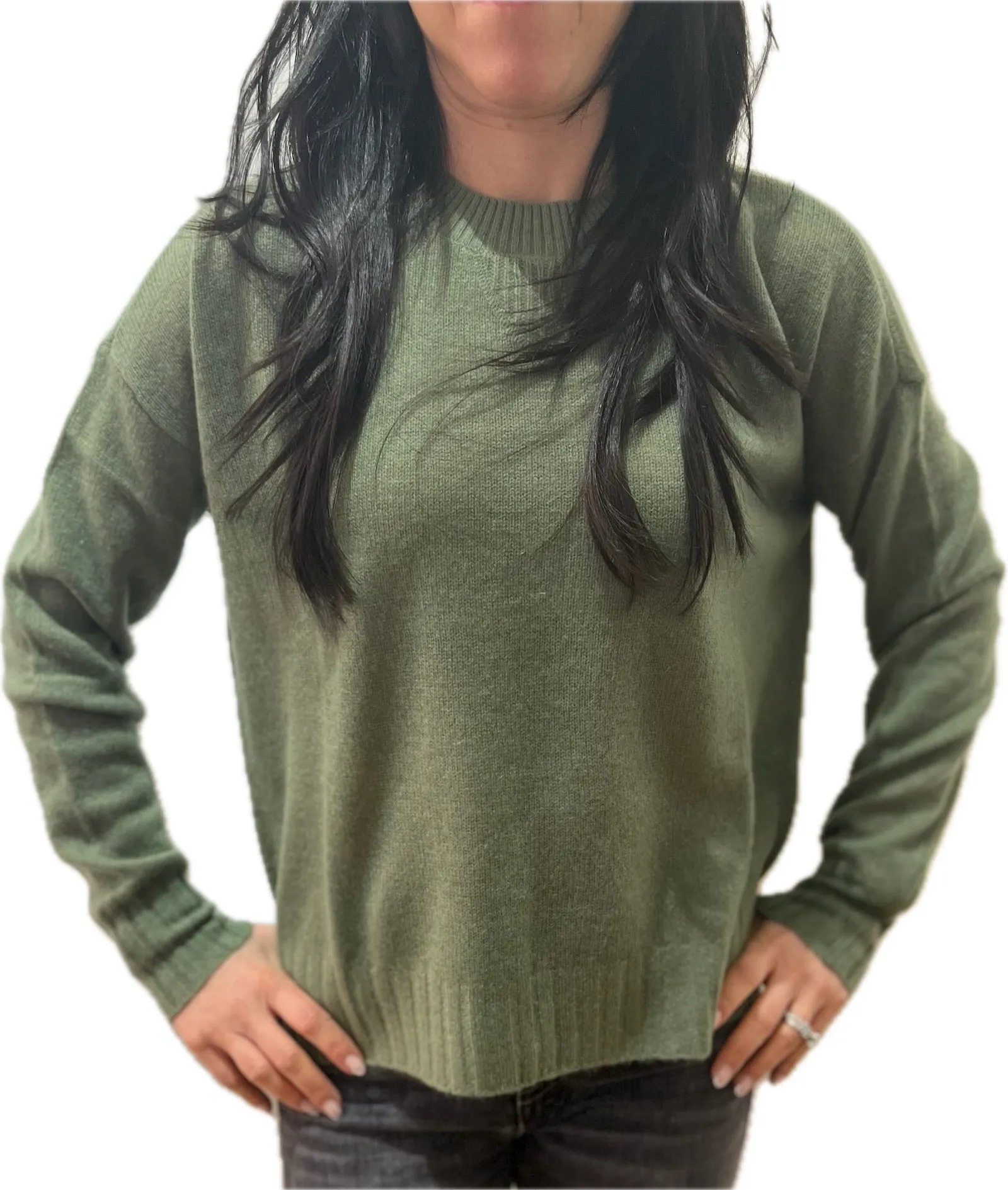 Minnie Rose Cashmere Sport Crew Sweater