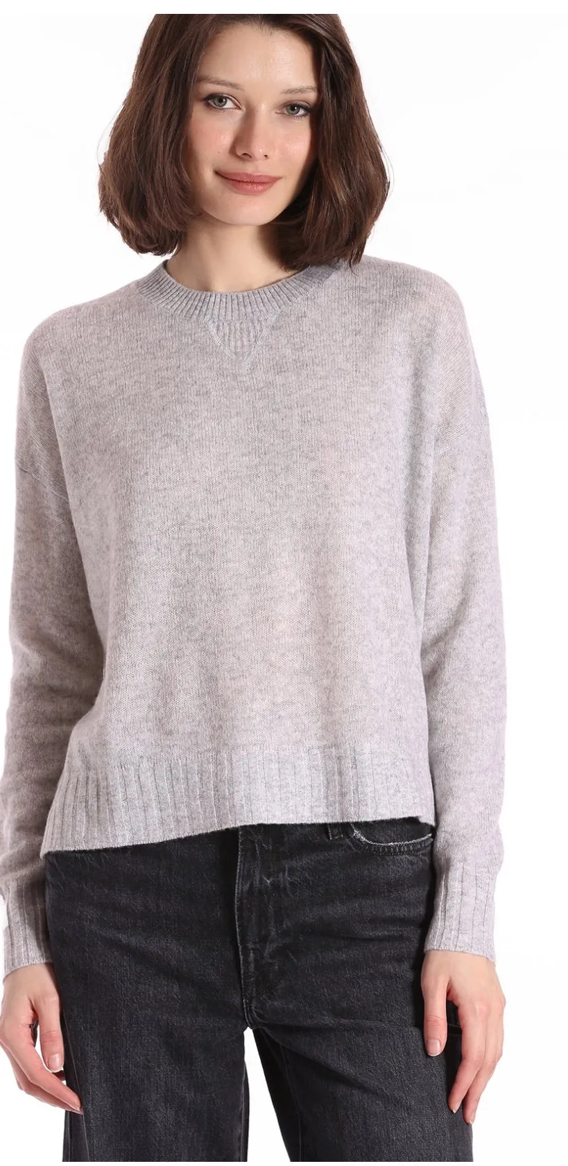 Minnie Rose Cashmere Sport Crew Sweater