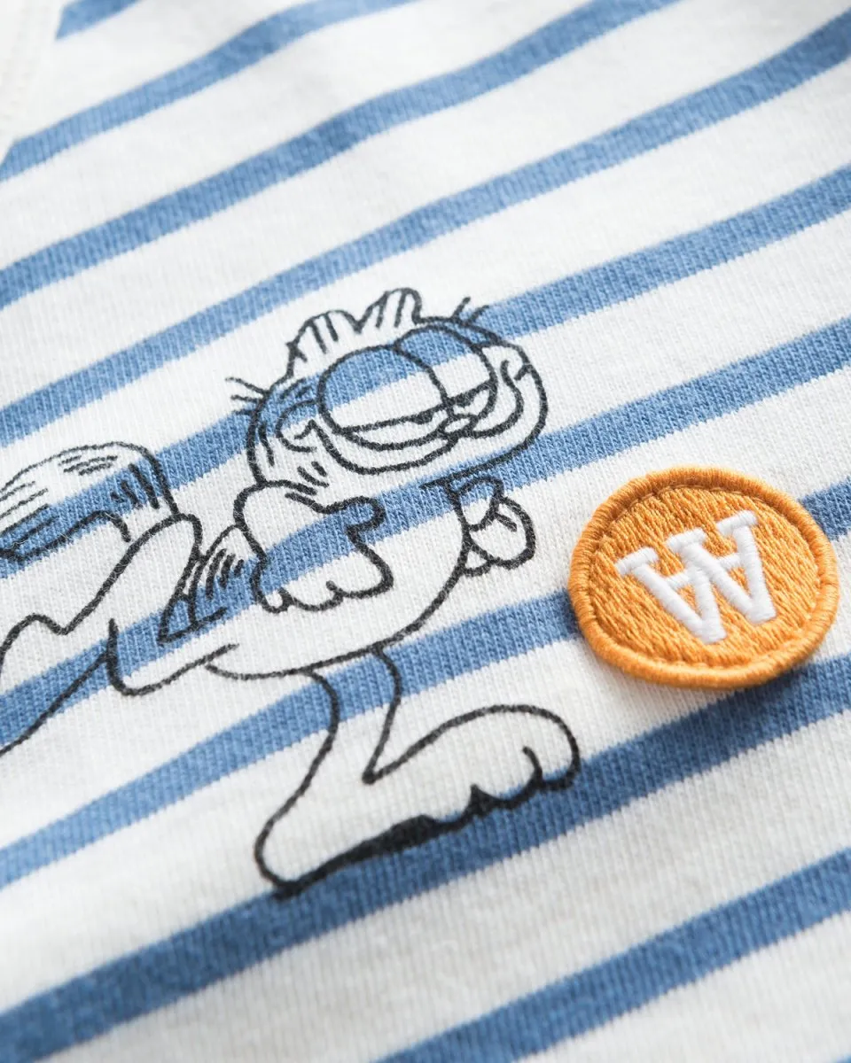 Moa Long Sleeve Kick - Off White/Blue Stripes