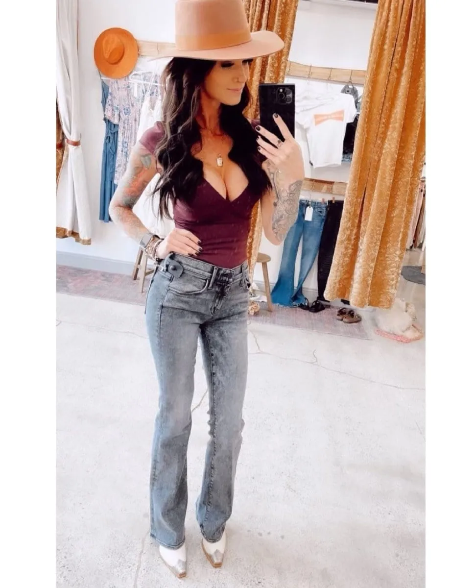 Mother Jeans Weekender Heel in Train Stops