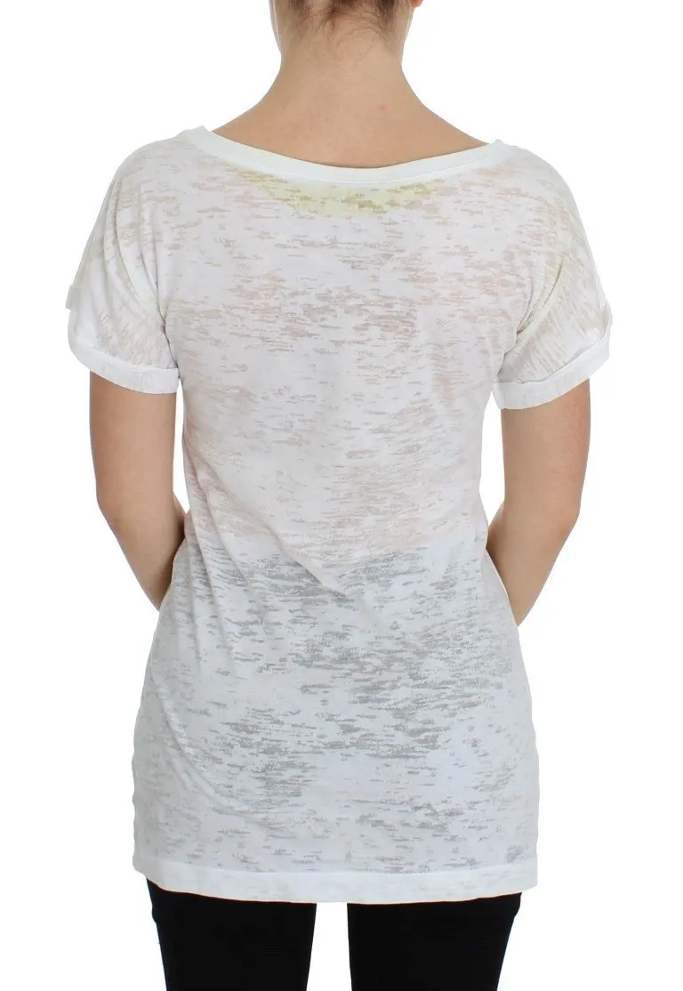 Multicolor Dog Print T-shirt