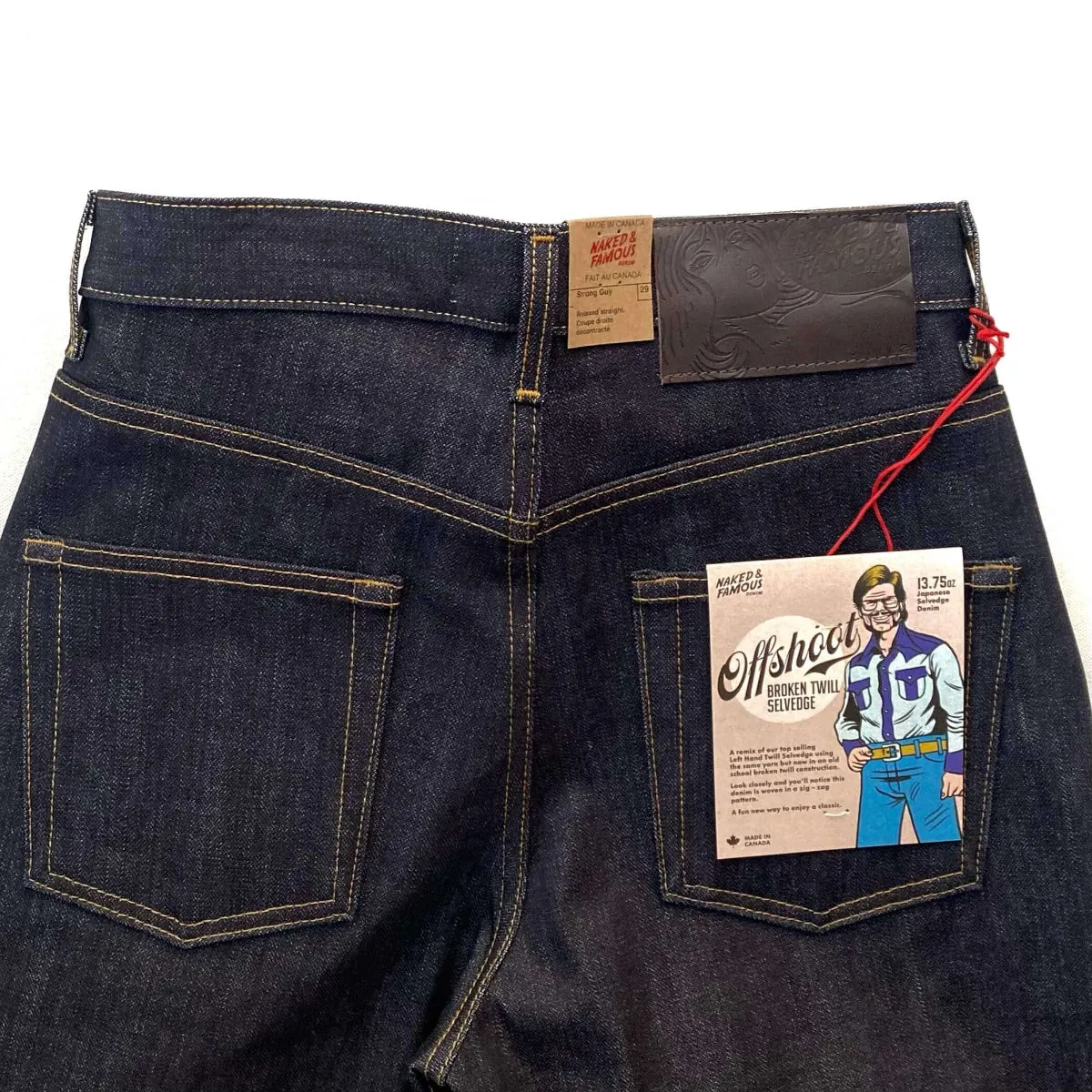 Naked & Famous Denim Offshoot Broken Twill Selvedge - Strong Guy Jeans