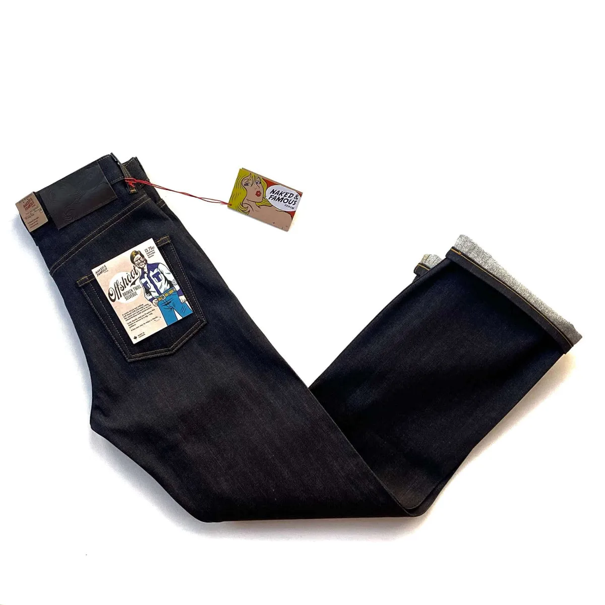 Naked & Famous Denim Offshoot Broken Twill Selvedge - Strong Guy Jeans