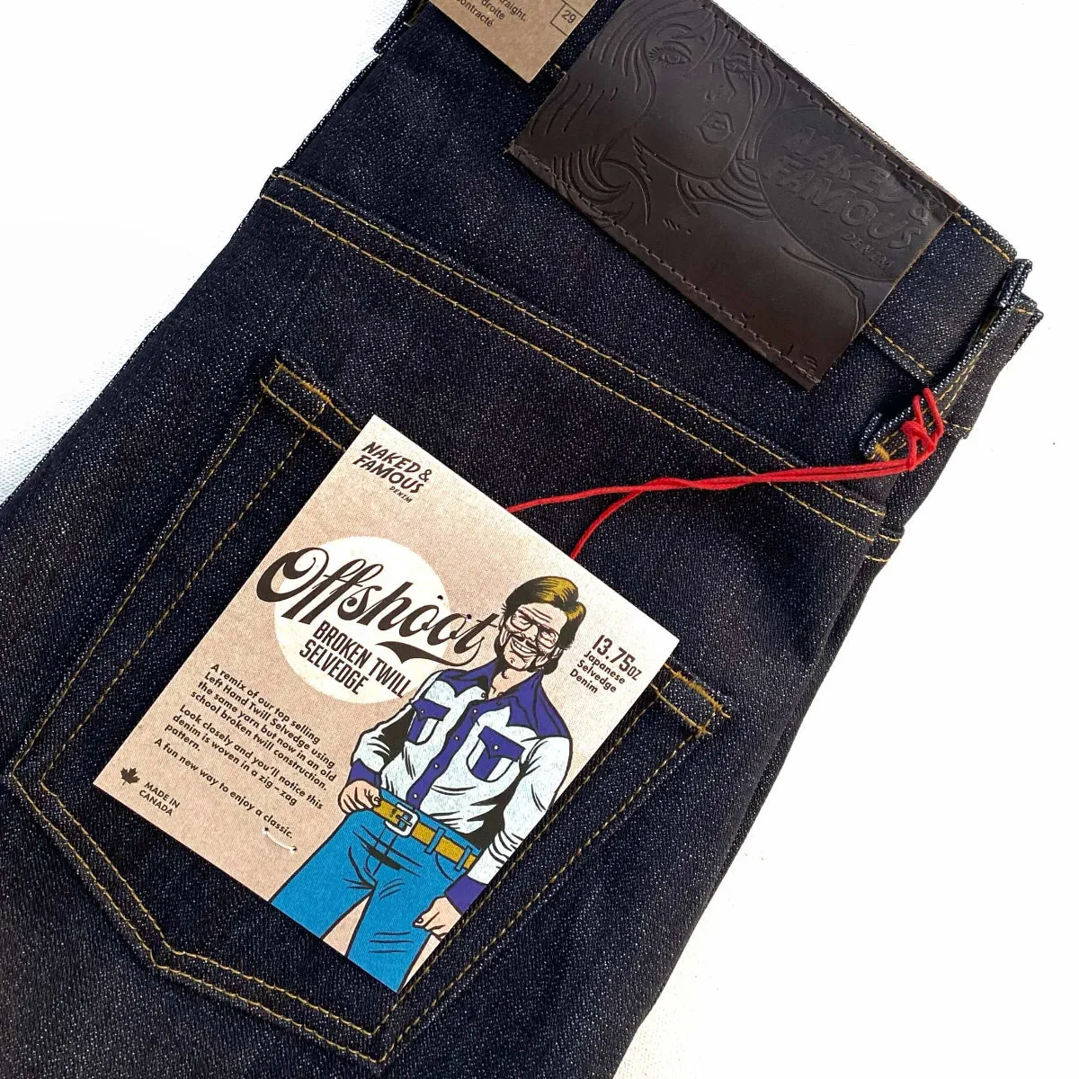 Naked & Famous Denim Offshoot Broken Twill Selvedge - Strong Guy Jeans