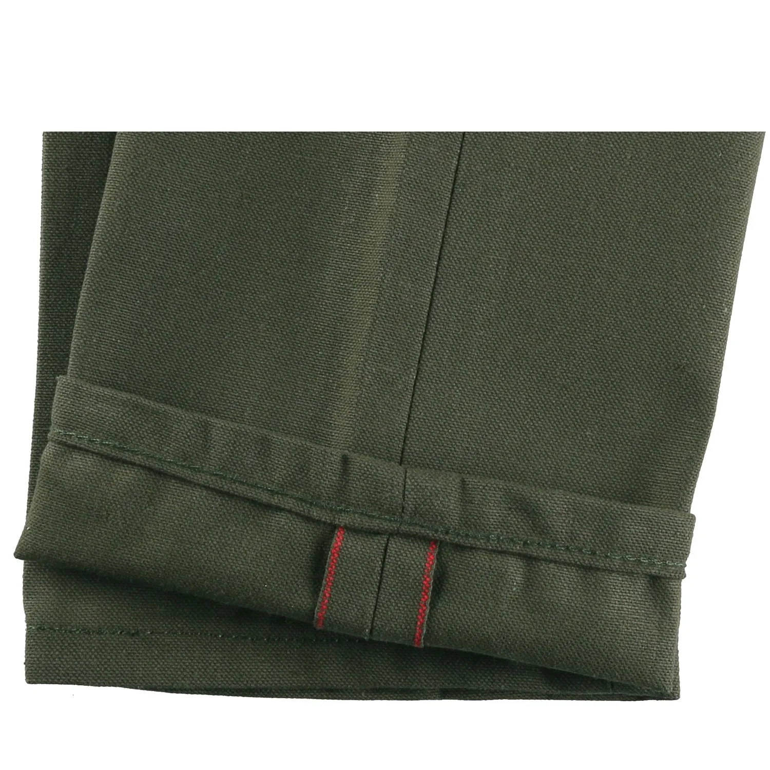 Naked and Famous- Army Green Duck Canvas Selvedge- Super Guy
