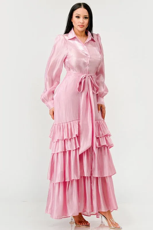Nancy  Ruffle Maxi DRESS