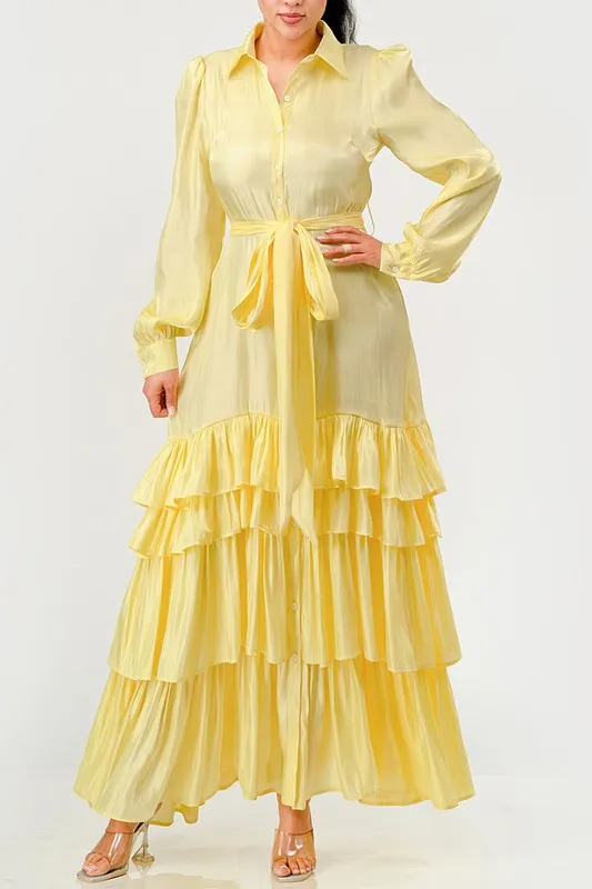 Nancy  Ruffle Maxi DRESS