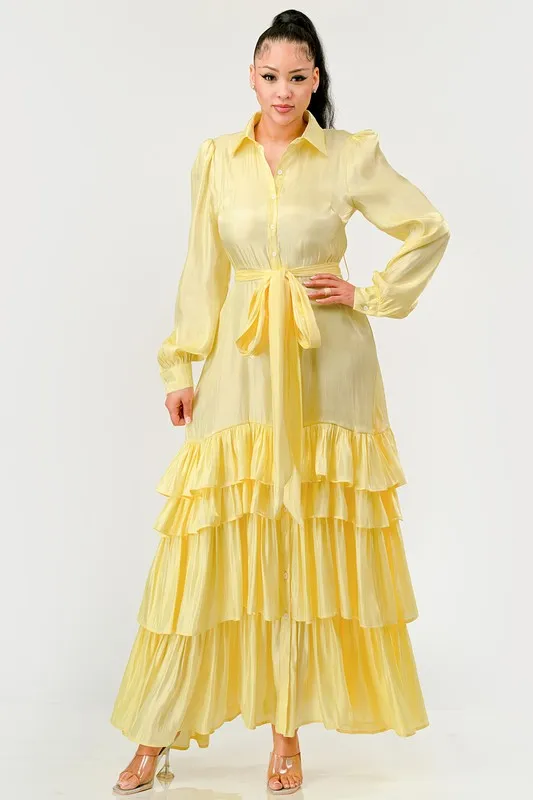 Nancy  Ruffle Maxi DRESS