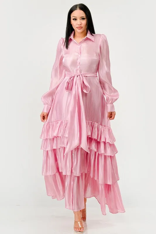 Nancy  Ruffle Maxi DRESS