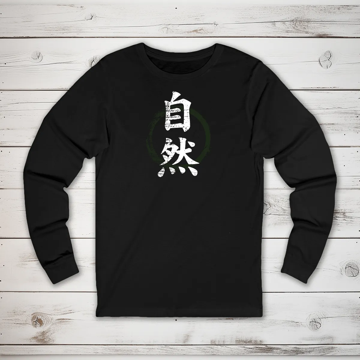 Nature Kanji Long Sleeve T-Shirt