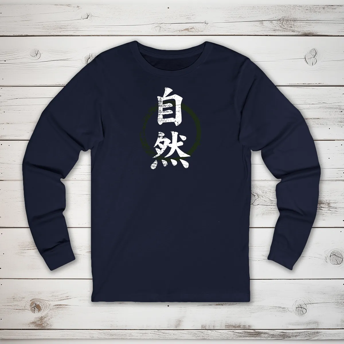 Nature Kanji Long Sleeve T-Shirt