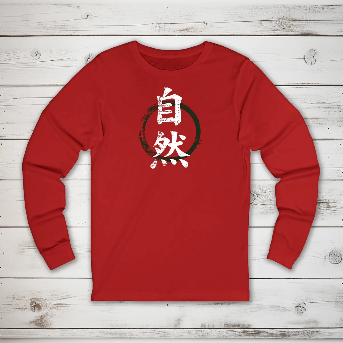Nature Kanji Long Sleeve T-Shirt