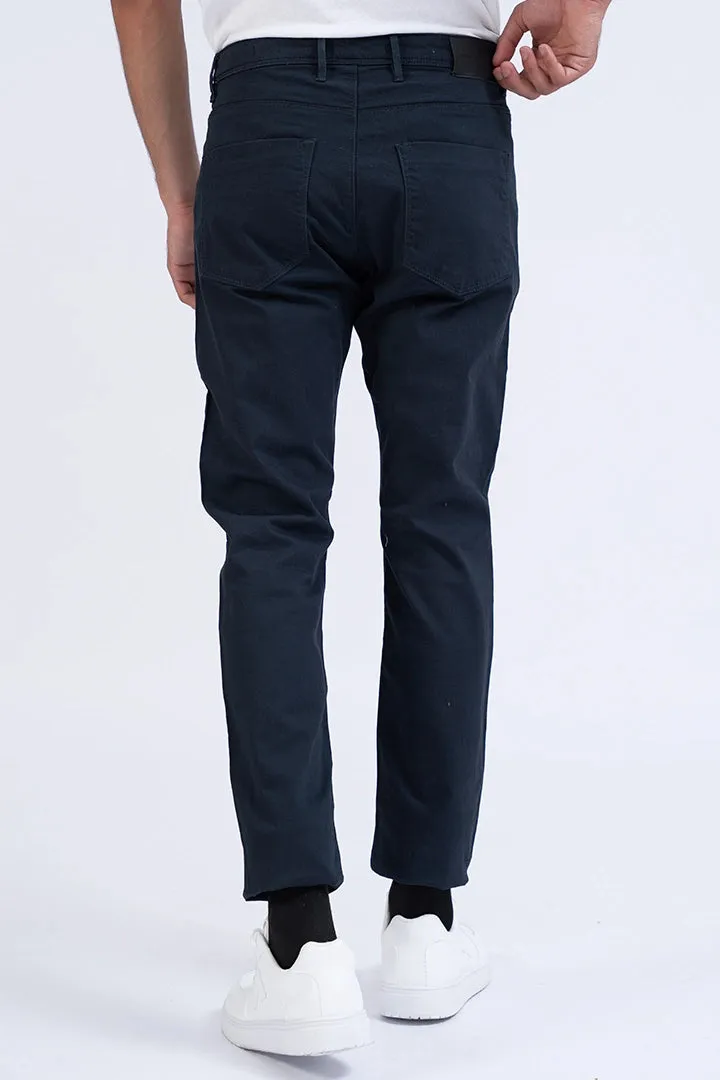 Navy 5 Pocket Slim Fit Pants
